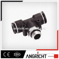 A139 PT Angricht Pneumatic Plastic T type Male Thread Pipe fittings